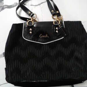 Coach Black Satin/Silk Purse